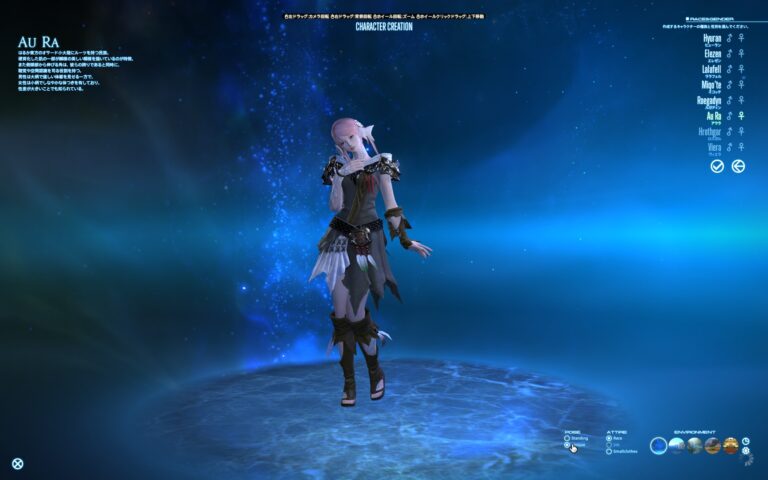 ファイナルファンタジーXIV（FF14）のキャラメイク・カスタマイズ