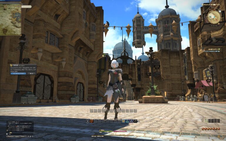 ファイナルファンタジーXIV（FF14）のフィールド画面