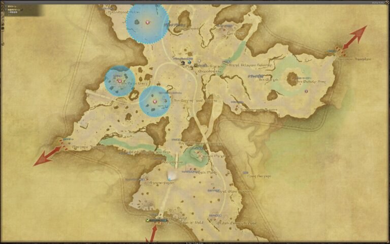 ファイナルファンタジーXIV（FF14）のマップ