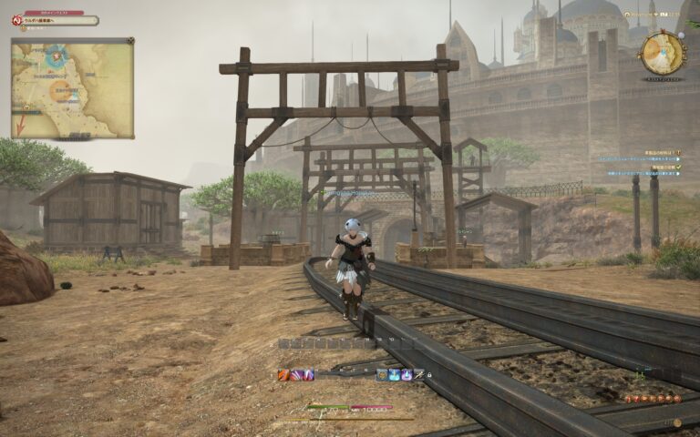 ファイナルファンタジーXIV（FF14）のフィールド画面