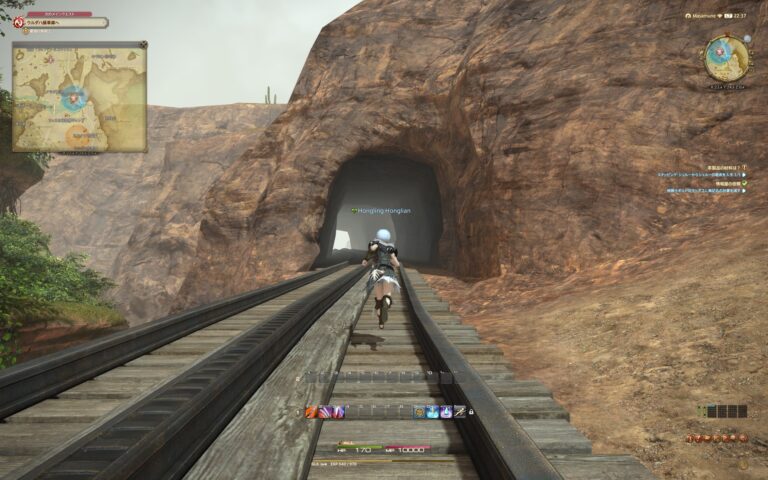 ファイナルファンタジーXIV（FF14）のフィールド画面