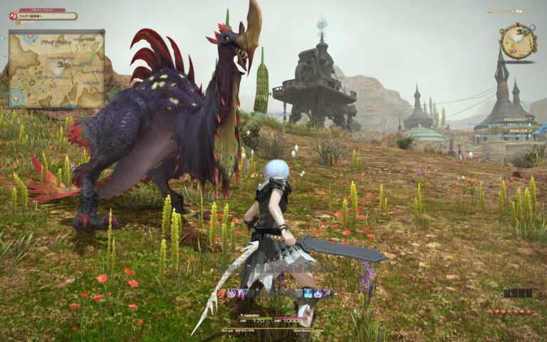 ファイナルファンタジーXIV（FF14）のバトル画面