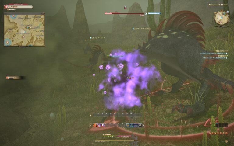 ファイナルファンタジーXIV（FF14）のバトル画面