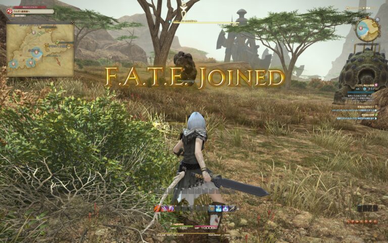 ファイナルファンタジーXIV（FF14）のバトル画面