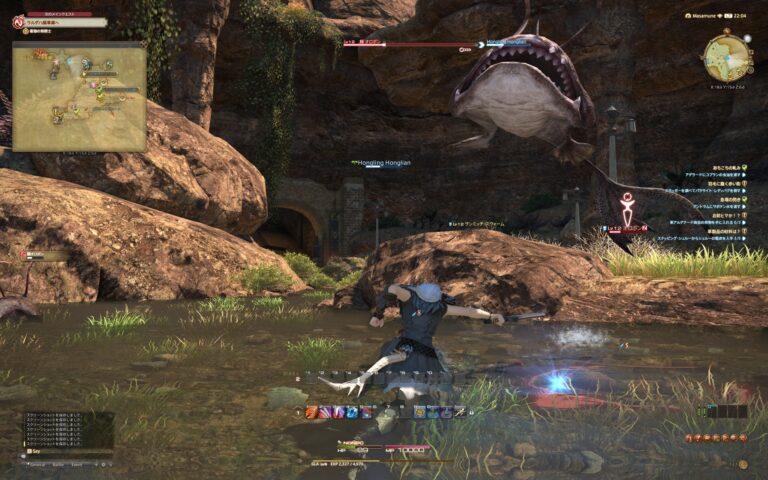 ファイナルファンタジーXIV（FF14）のバトル画面