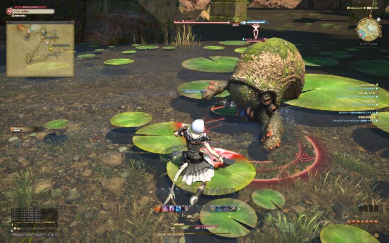 ファイナルファンタジーXIV（FF14）のバトル画面