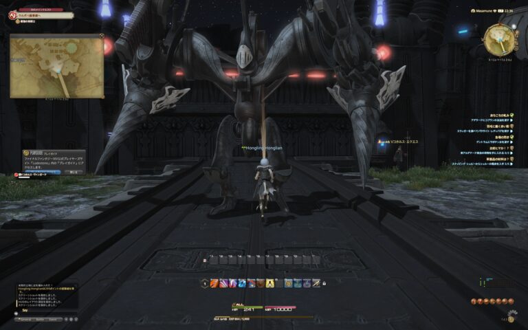 ファイナルファンタジーXIV（FF14）のバトル画面
