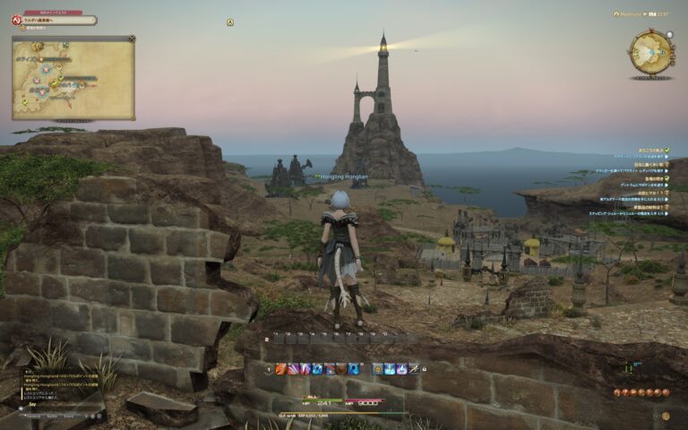 ファイナルファンタジーXIV（FF14）のフィールド画面