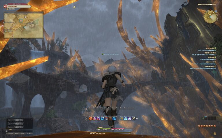 ファイナルファンタジーXIV（FF14）のフィールド画面