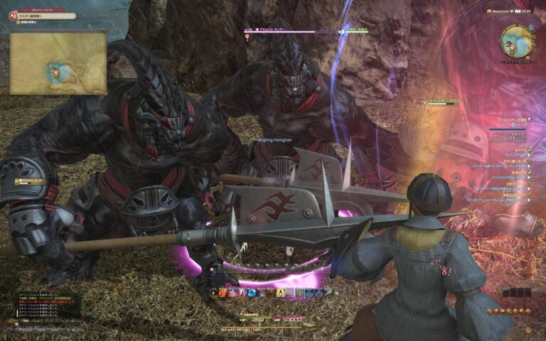 ファイナルファンタジーXIV（FF14）のバトル画面