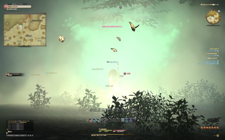 ファイナルファンタジーXIV（FF14）のバトル画面