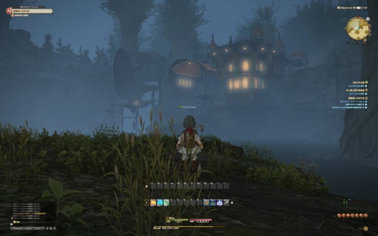 ファイナルファンタジーXIV（FF14）のフィールド画面