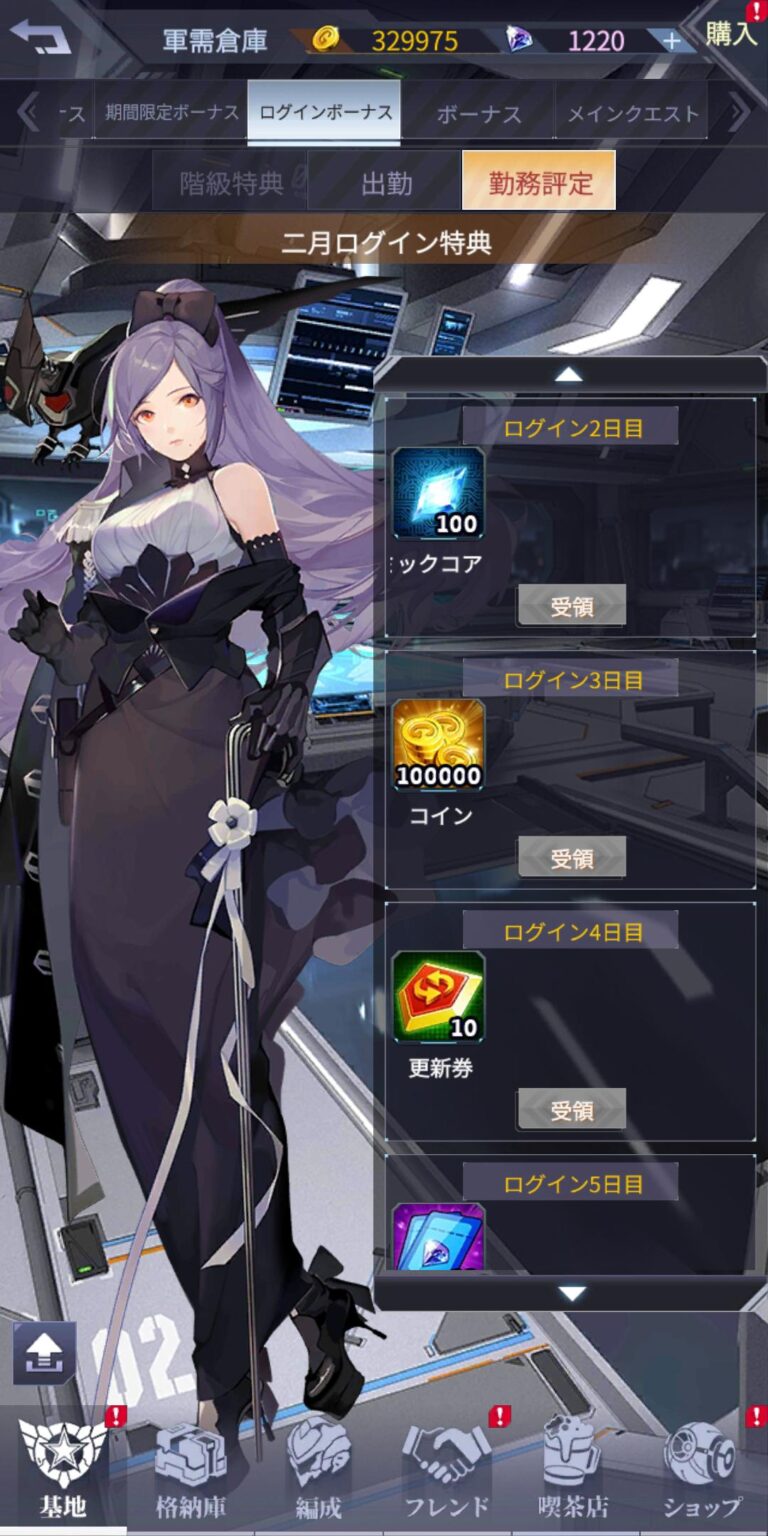 機動戦隊アイアンサーガのログインボーナス