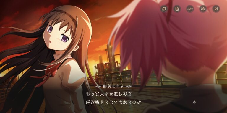 魔法少女まどかマギカ Magia Exedraのアドベンチャーパート